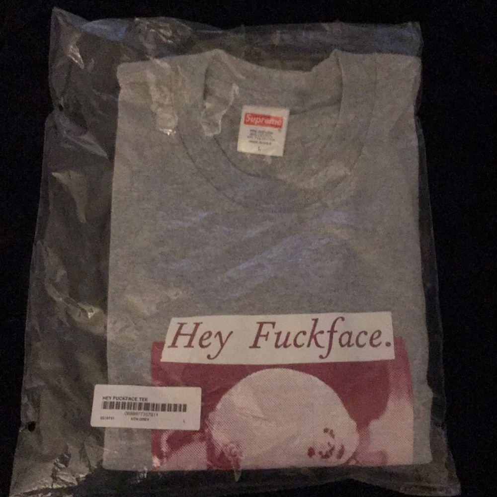 Supreme Hey FuckFace T-shirt - Picture 1 of 4